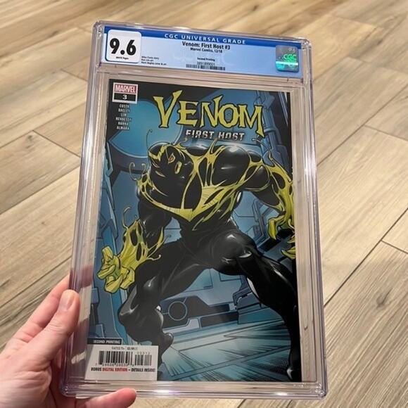 Marvel Venom First Host 3 Rare Second Print 1st Appearance of Sleeper CGC 9.6 - Picture 1 of 3